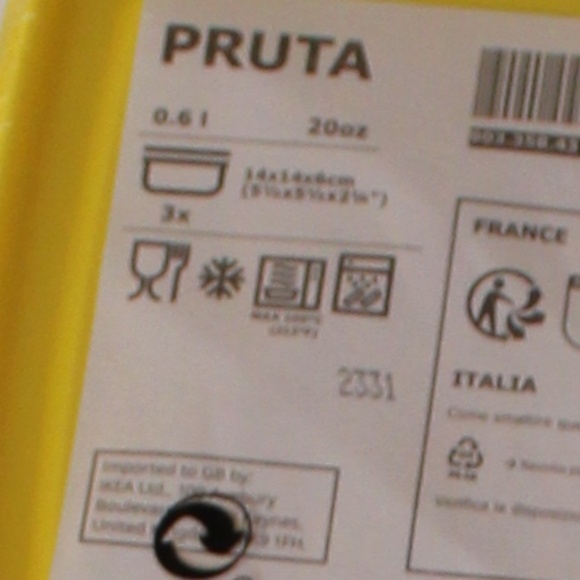Ikea Pruta, Food Storage containers microwave, freezer and dishwasher safe - Picture 9 of 9
